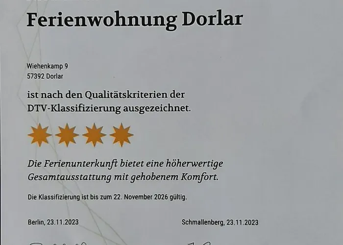 Appartement Dorlar Schmallenberg